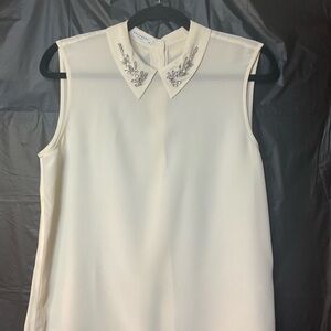 Equipment Femme Embellished Sleeveless Blouse